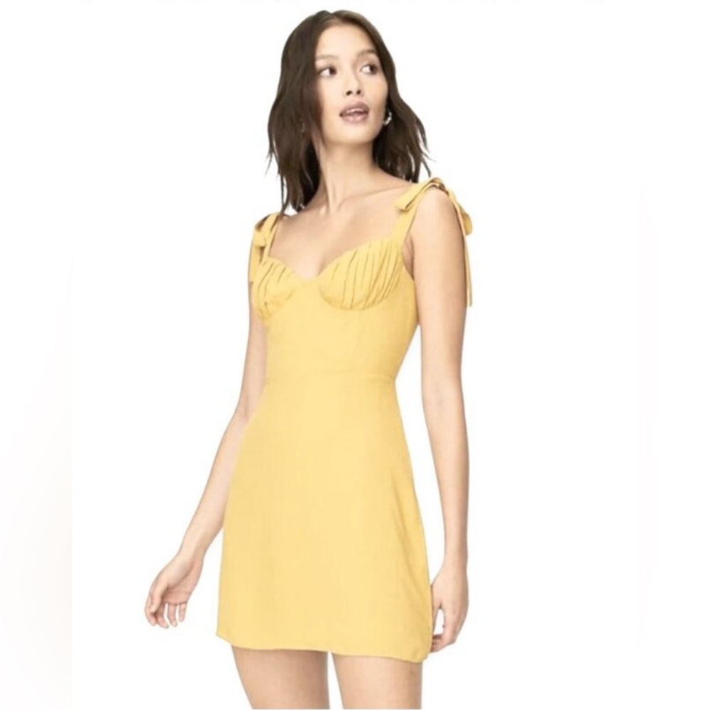 Aritzia Wilfred Cairo Gold CAMMY Minidress